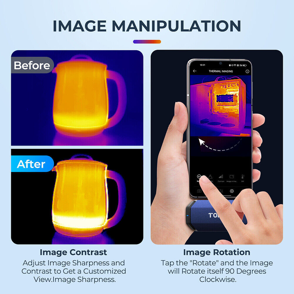 TOPDON TC001 كاميرا التصوير ال - مراجعة Thermal Imaging Camera 256X192 وسعره