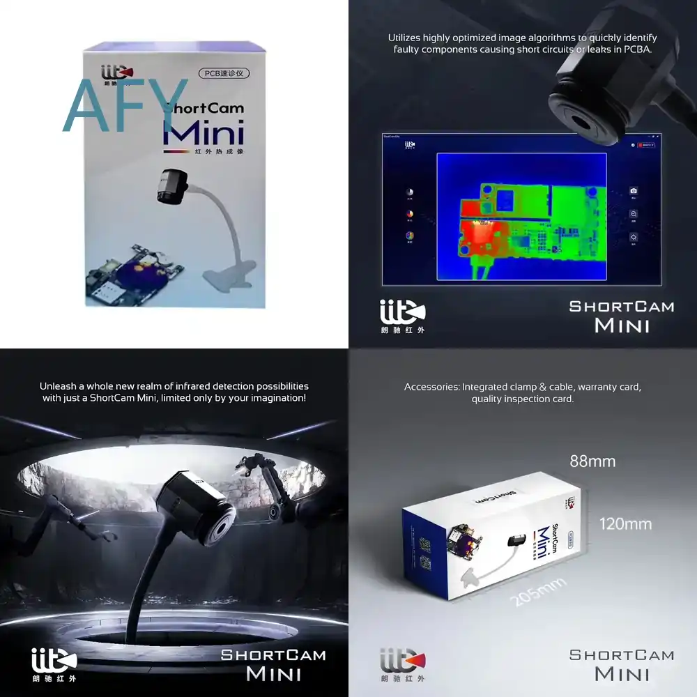 كاميرا حرارية بالأشعة تحت الحم - مراجعة Shortcam Thermal Imaging Pcb وسعره