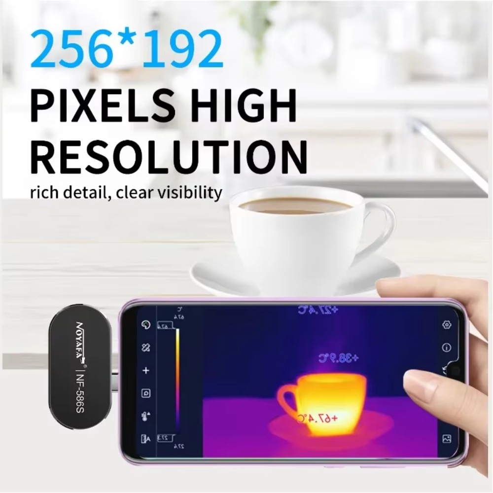 كاميرا تصوير حراري صغيرة NF-58 - مراجعة Thermal Imaging Camera 256X192 وسعره