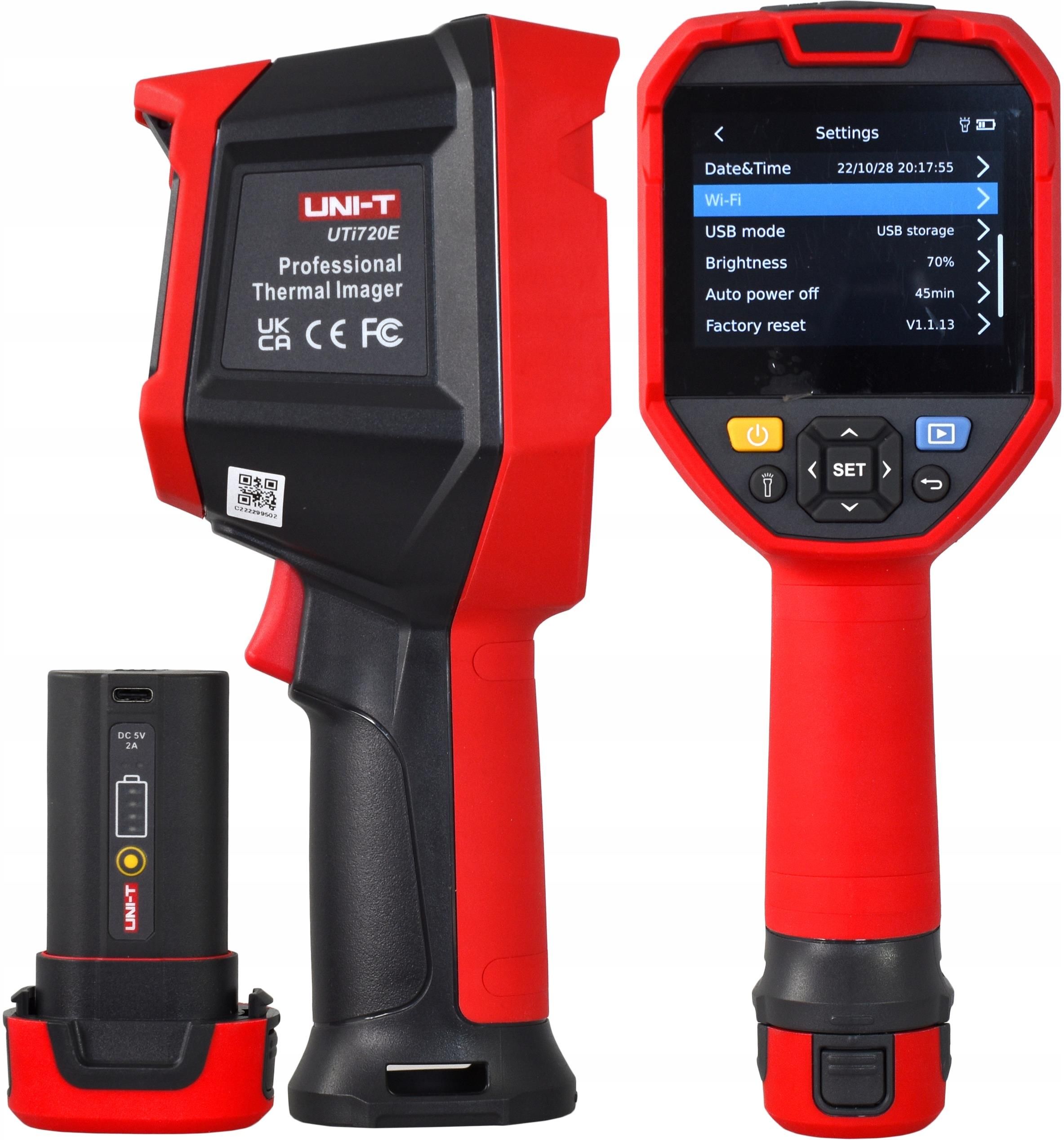 كاميرا حرارية UNI-T UTi720E بت - مراجعة Thermal Imaging Camera 256X192 وسعره
